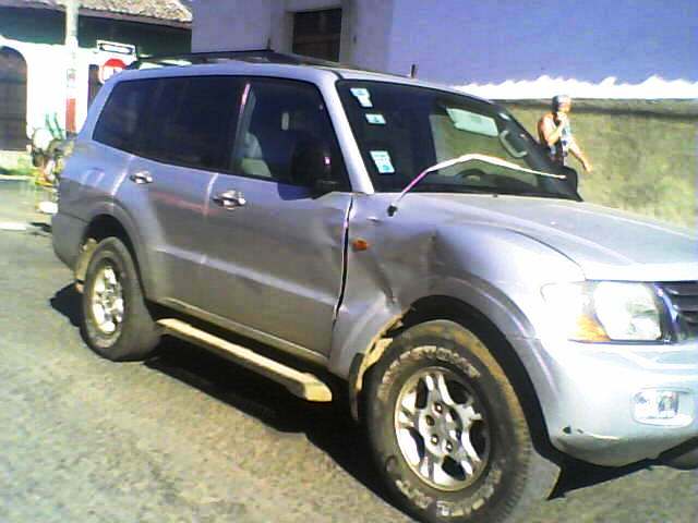 Camioneta donde impacto chofer de magistrado Navas